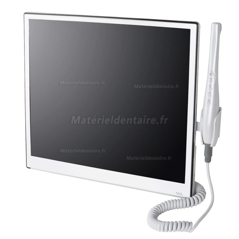 Cam&eacute;ra intra-orale dentaire Wi-Fi 8 millions de pixels avec moniteur 17 pouces et support pour fauteuil dentaire